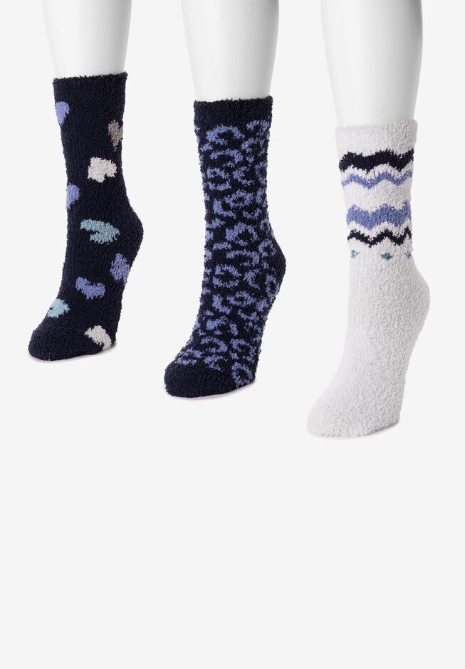 3 Pack Holiday Crew Socks, , alternate image number null