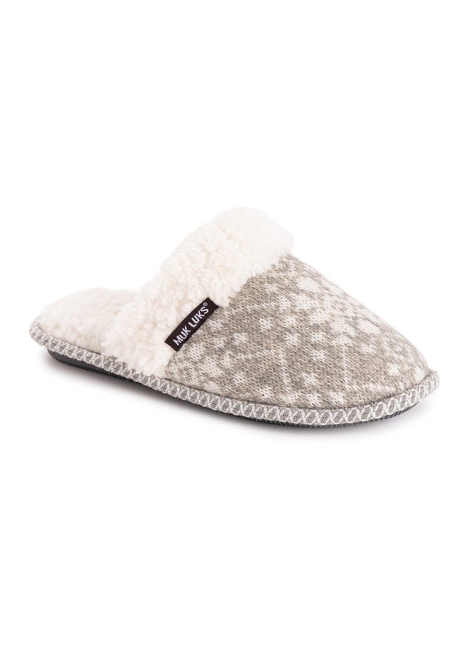Frida Scuff Slippers, GREY SNOW, hi-res image number null