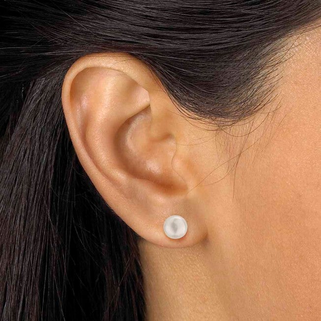 3 Piece Cultured Freshwater Pearl Necklace Bracelet and Earrings Set .925 Silver, WHITE, alternate image number null