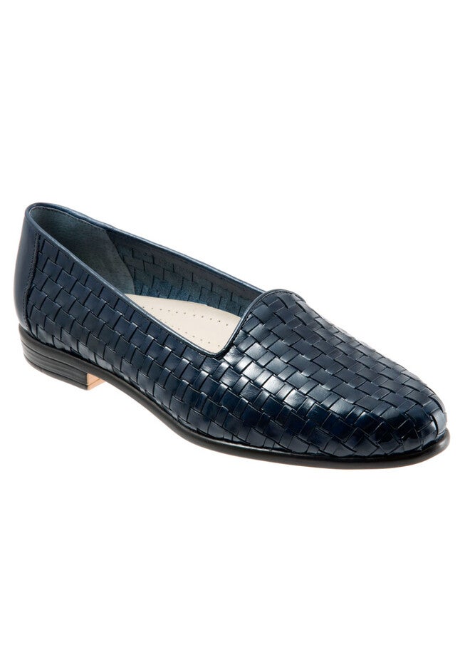 Liz Leather Loafer by Trotters®, NAVY, hi-res image number 0