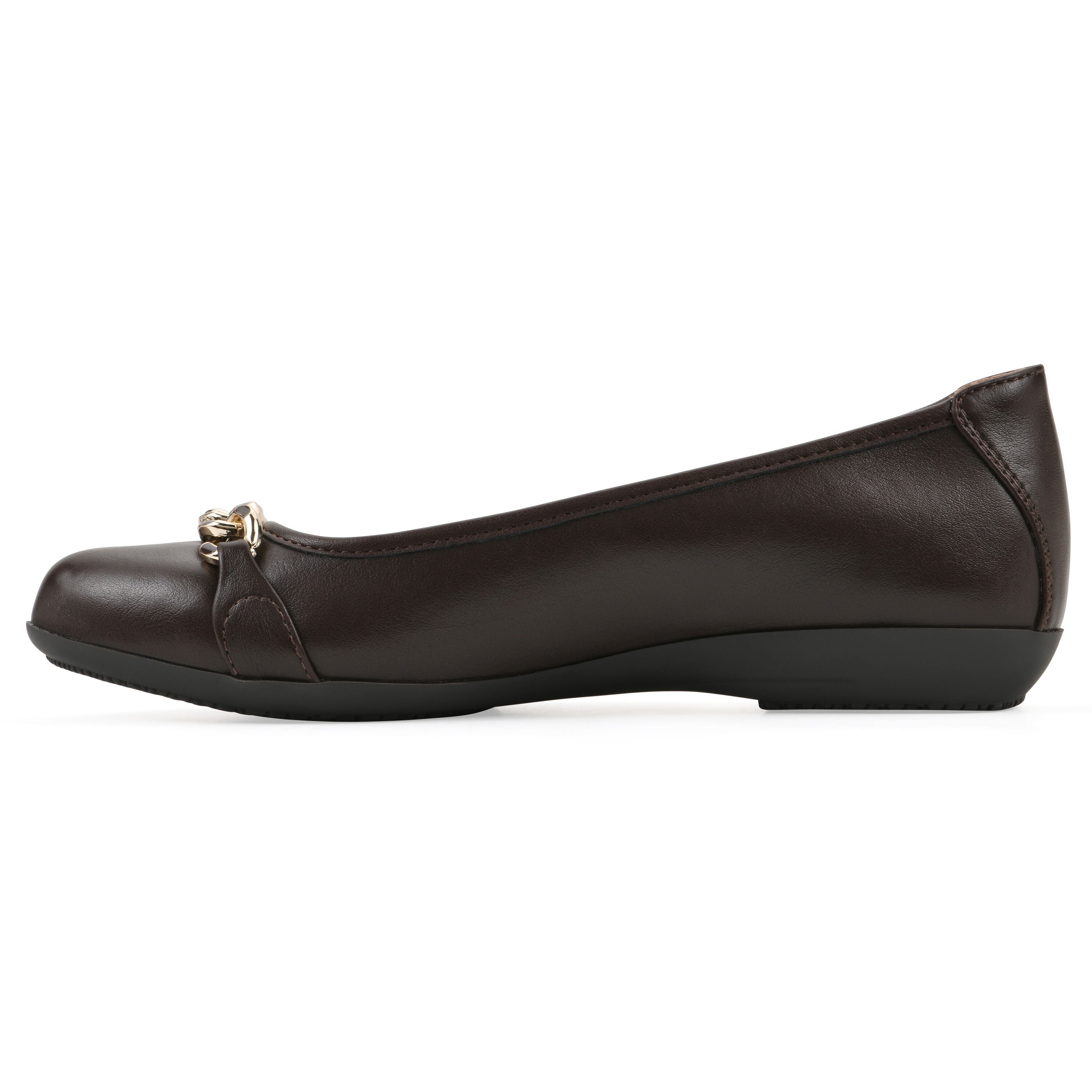 Carlise Ballet Flat, DARK BROWN, alternate image number 3
