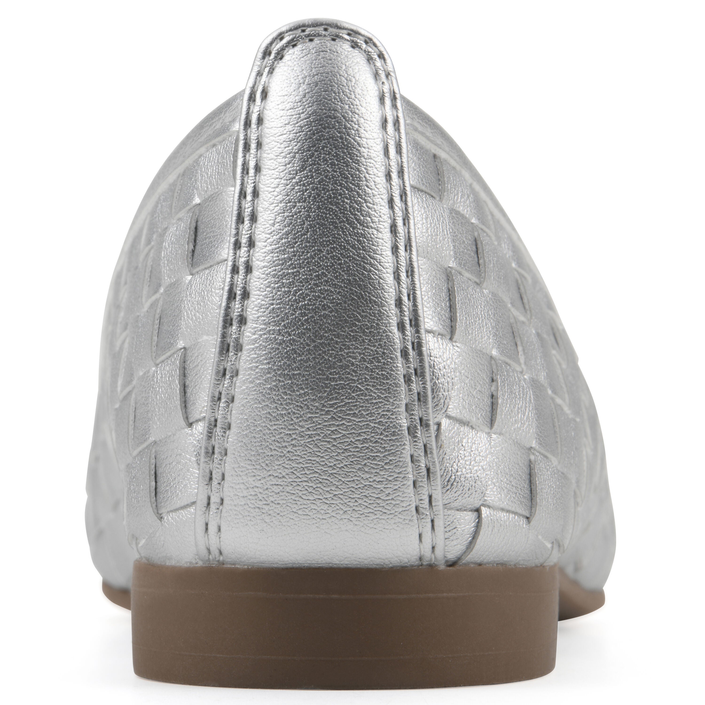 Boccie Ballet Flat, SILVER SMOOTH, on-hover image number 1