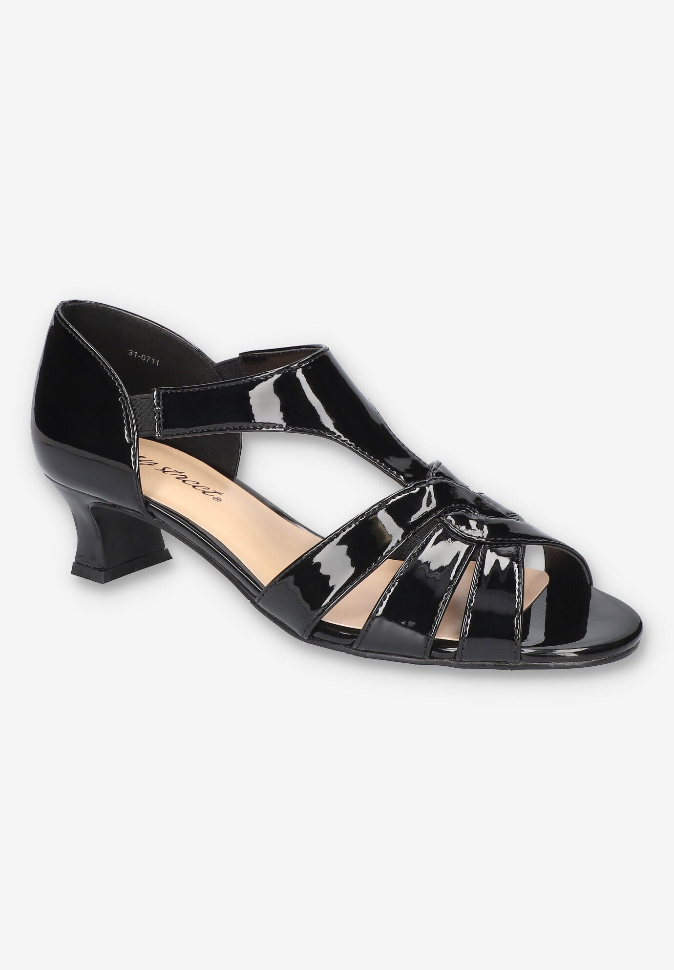 Essie Sandal, BLACK PATENT, hi-res image number 0