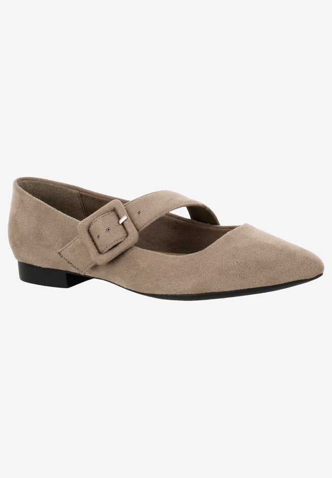 Virginia II Flat , ALMOND SUEDE, hi-res image number null