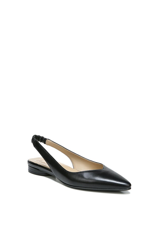 Halo Slingbacks, BLACK LEATHER, hi-res image number null