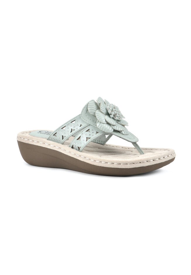 Cliffs Cynthia Wedge Sandal, MINT SMOOTH, hi-res image number null