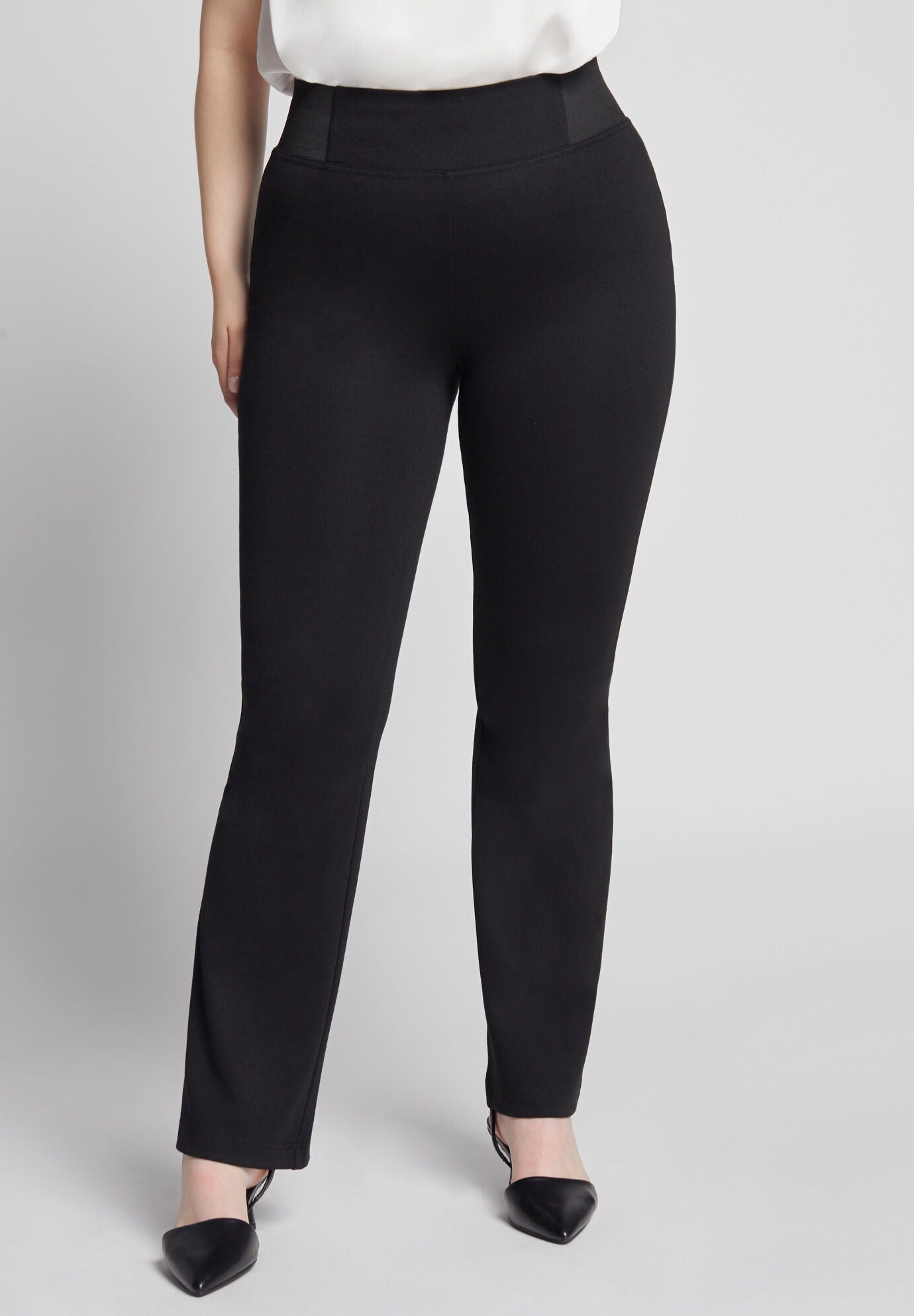 FormFit Bootcut Ponte Pant., BLACK, hi-res image number 0