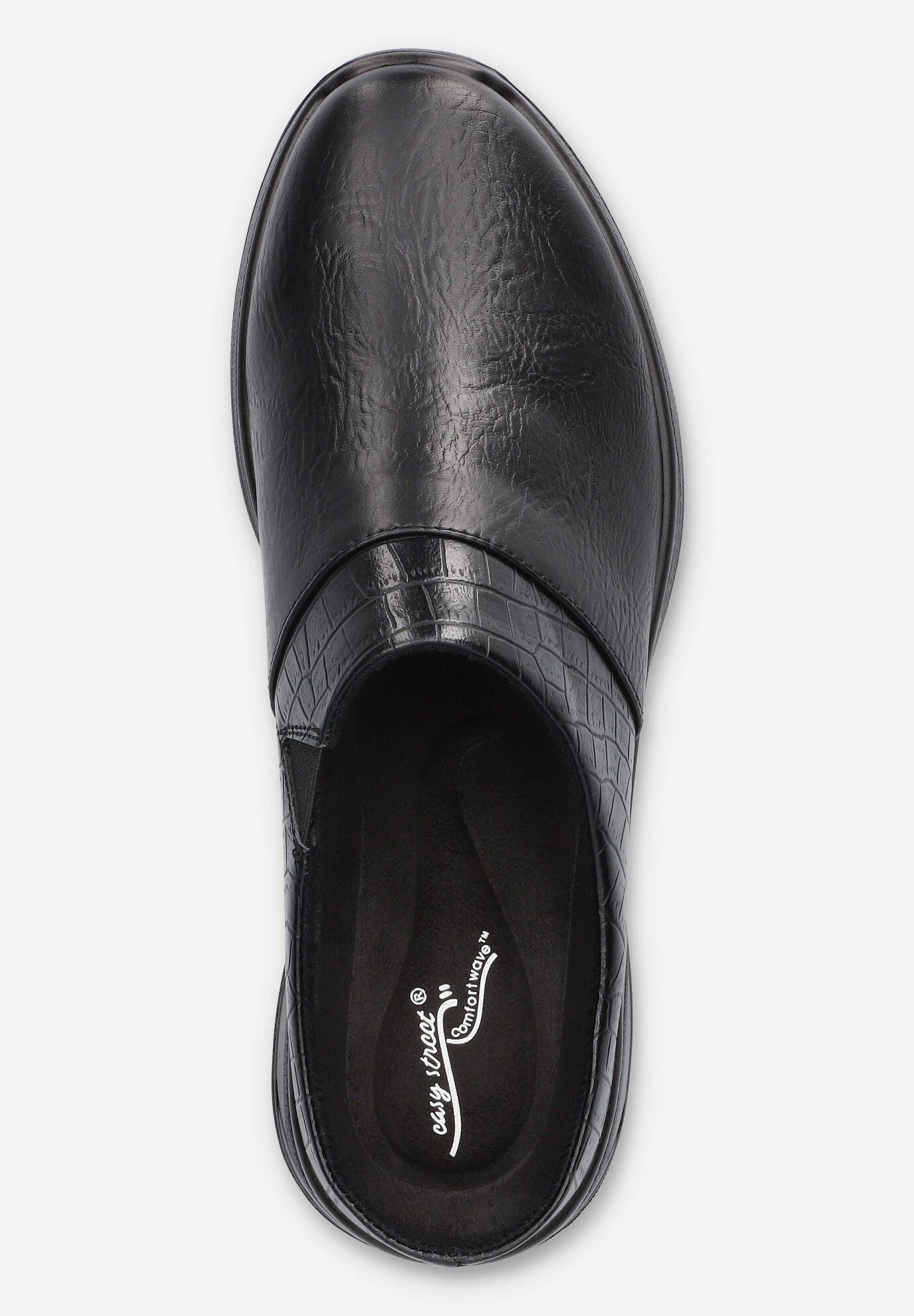 Janalee Comfort Mule, BLACK CROCO, alternate image number 6