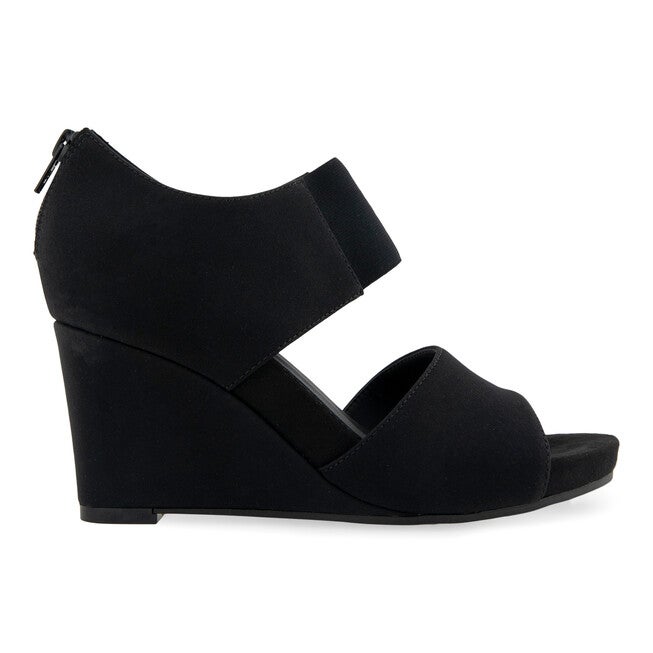Purdy Wedge Sandal, BLACK STRETCH FABRIC, alternate image number null