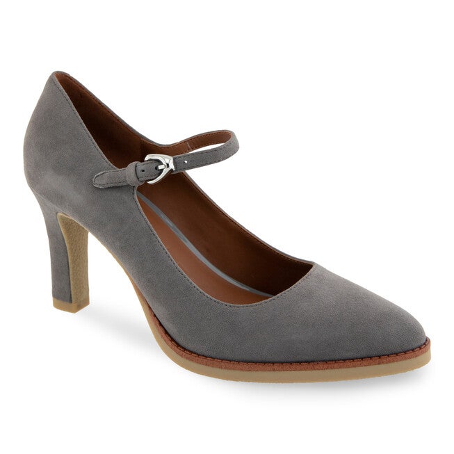 Lois Strap Heel, THUNDER GREY SUEDE, hi-res image number null