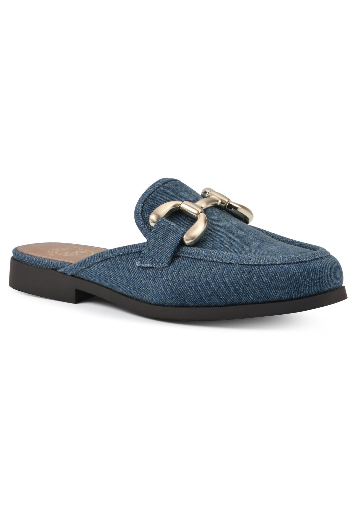 Castor Mule, VINTAGE BLUE FABRIC, hi-res image number 0