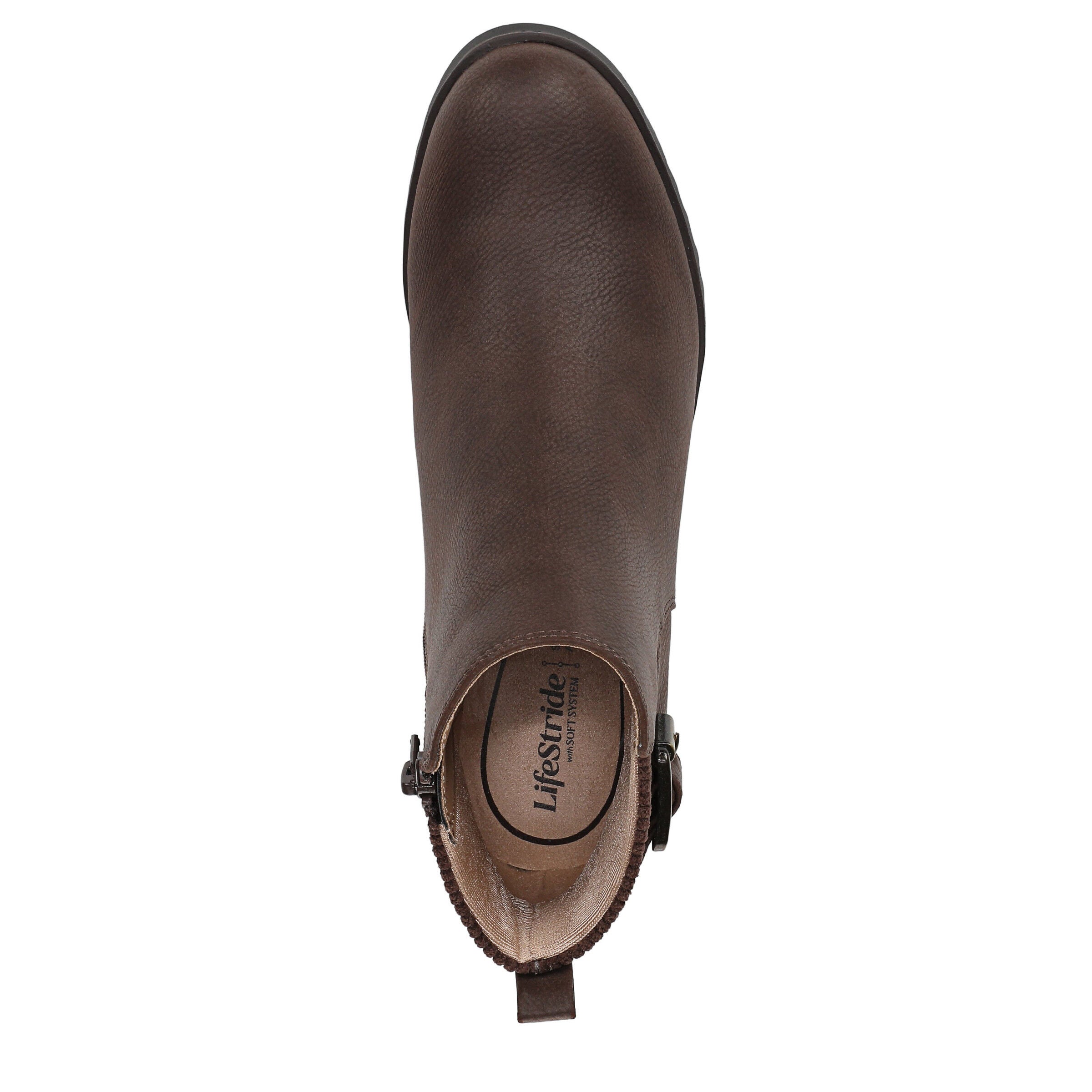 Zayne Ankle Bootie, DARK BROWN, alternate image number 6
