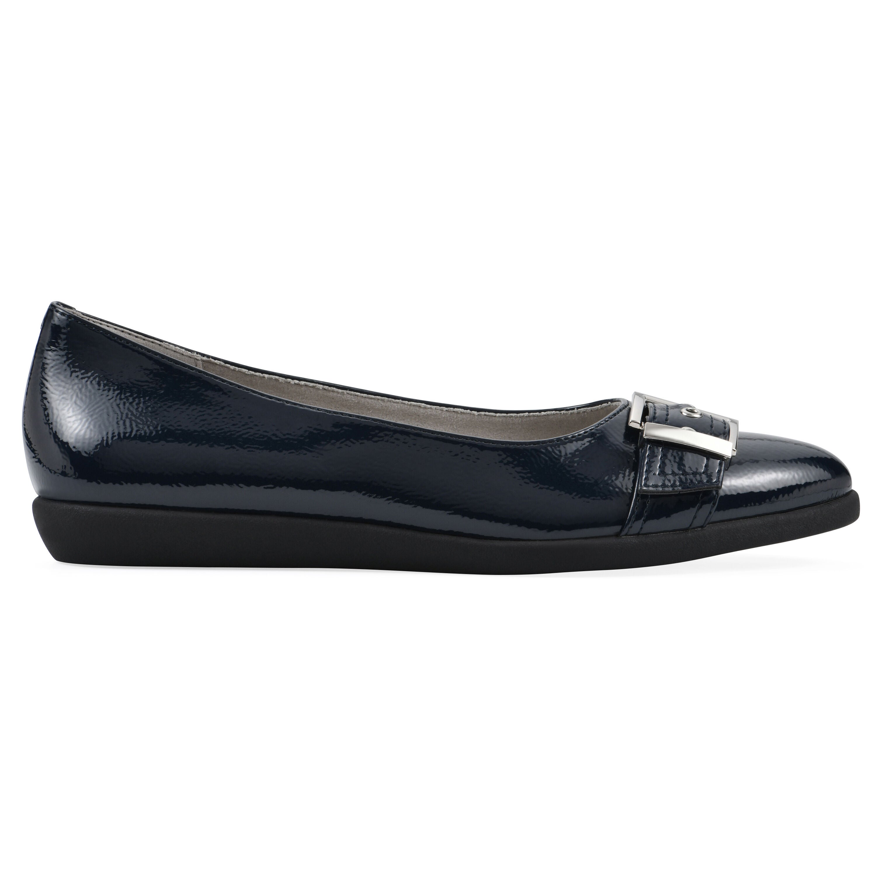 Miliani Ballet Flat, NAVY PATENT, alternate image number 2