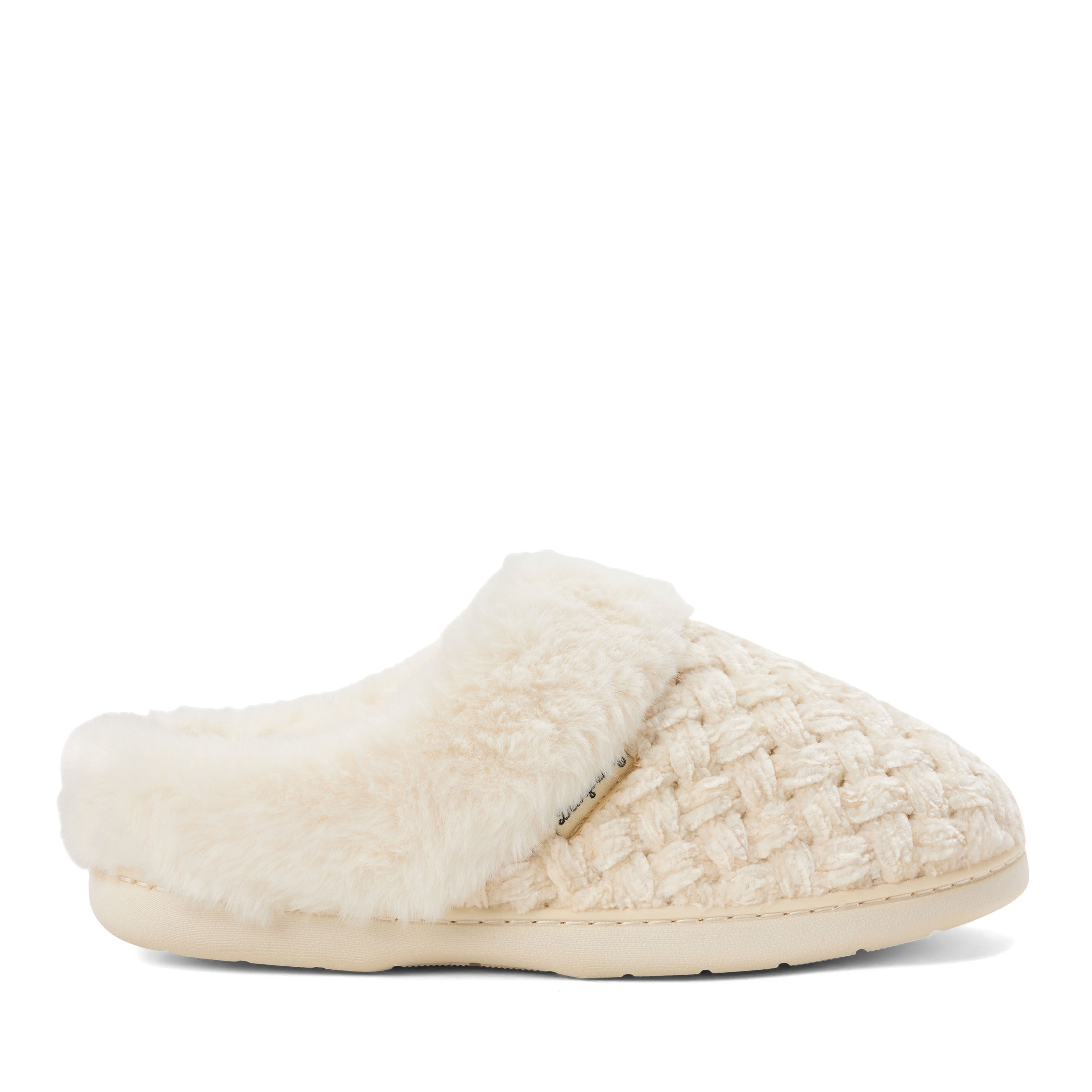 Claire Cable Knit Chenille Clog, CREAM, alternate image number 2