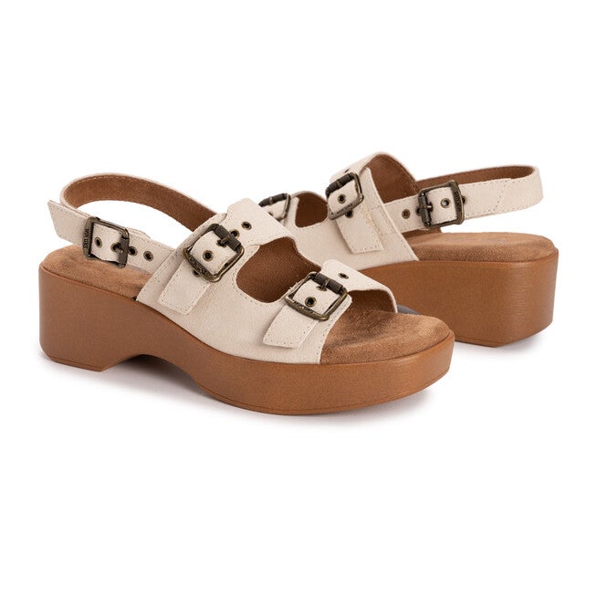Calliope Sandal, NATURAL SUEDE, alternate image number 2