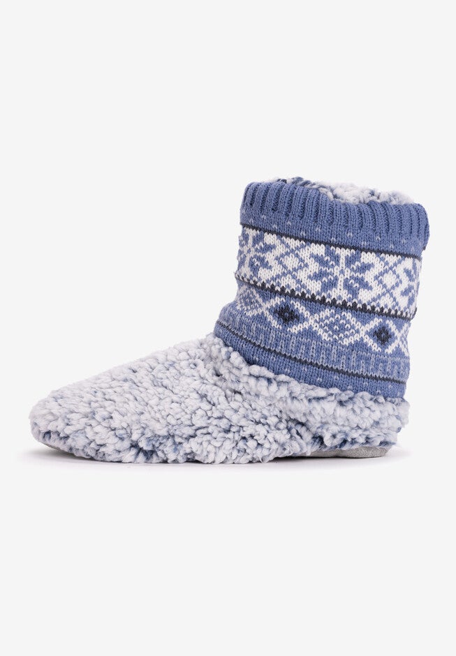 Foldover Knit Slipper, , alternate image number null