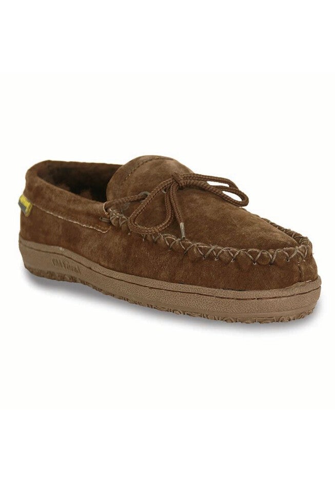 Loafer Moccasin Flats And Slip Ons, DARK BROWN, hi-res image number 0