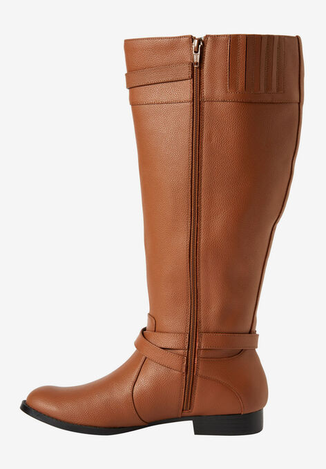 The Janis Wide Calf Leather Boot, , alternate image number null