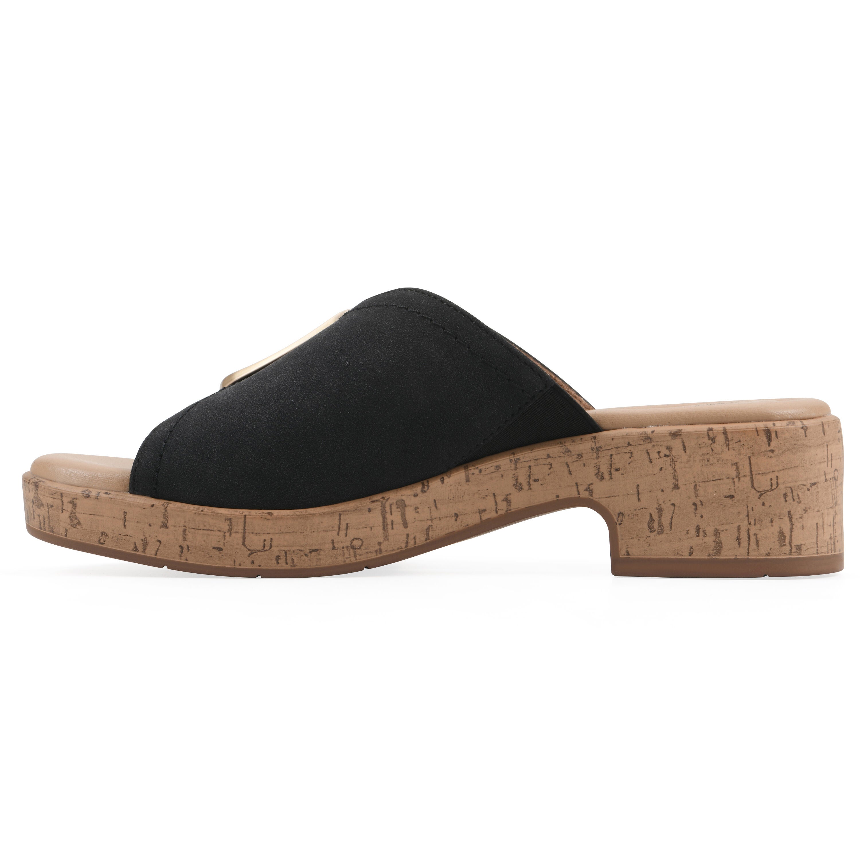 Filipa Block Heel Sandal, BLACK NUBUCK, alternate image number 3