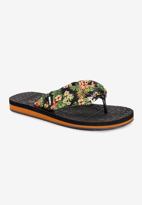 Sand Box Sandal, BLACK FLORAL, hi-res image number null