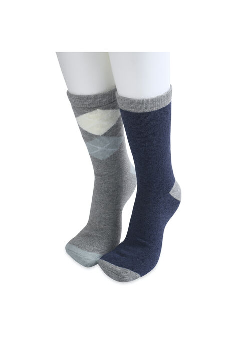 2 Pack Super Soft Midweight Cushioned Thermal Socks, , on-hover image number null