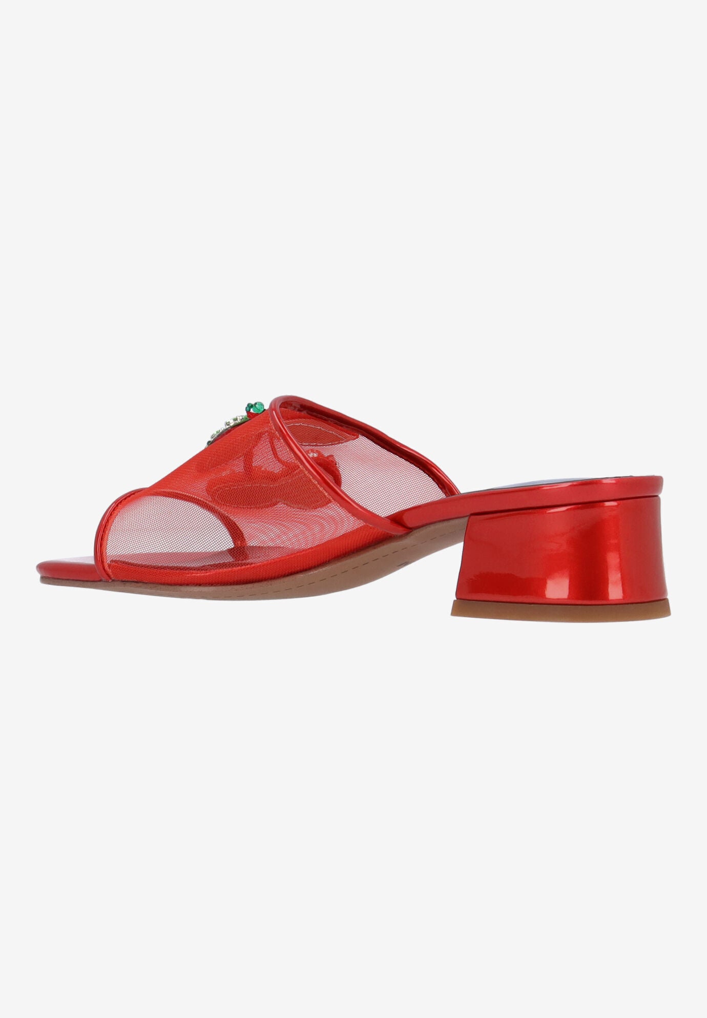 Charry Slip-On Sandal, RED GREEN, alternate image number 5