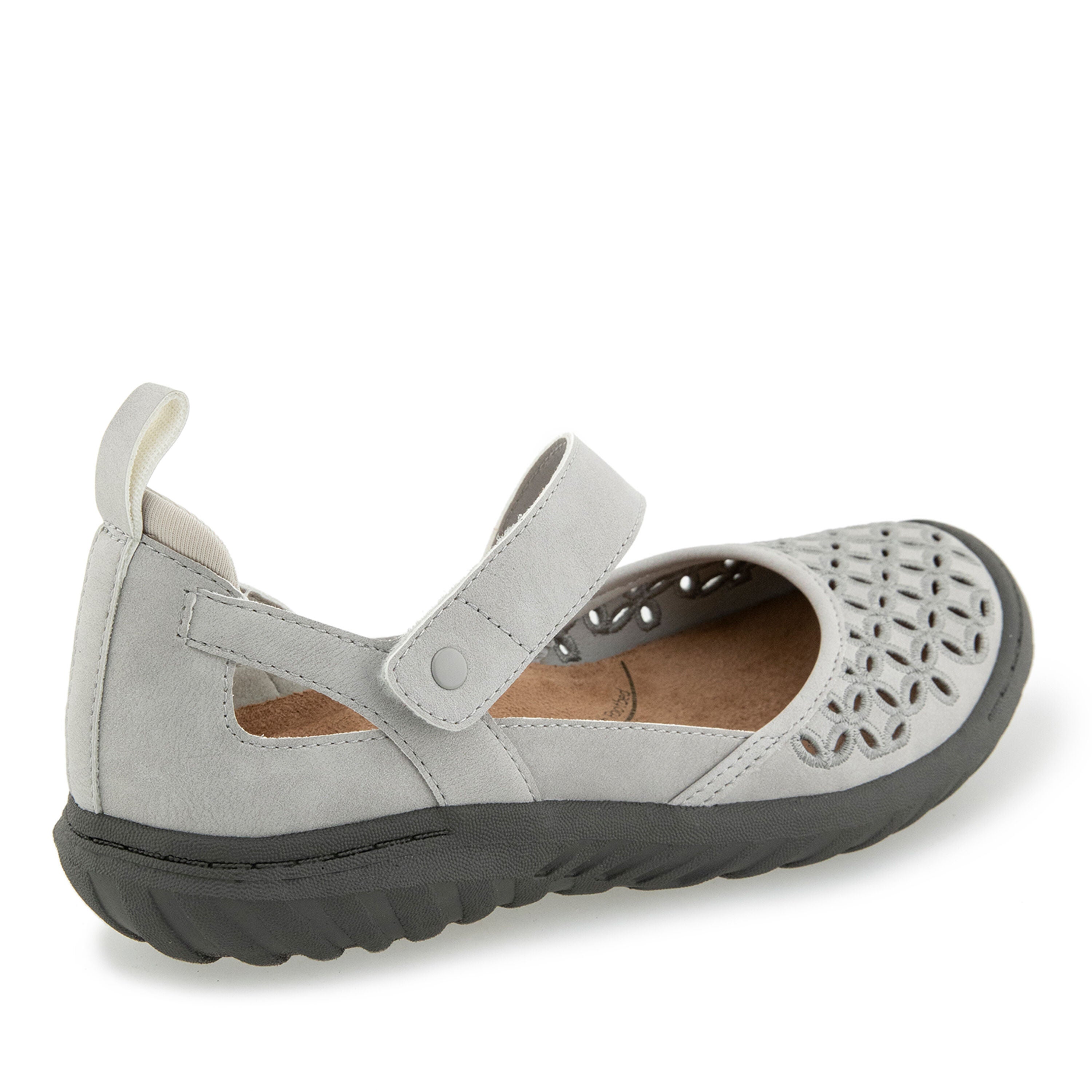 Bianca Hook and Loop Mary Jane, LIGHT GREY, on-hover image number 1
