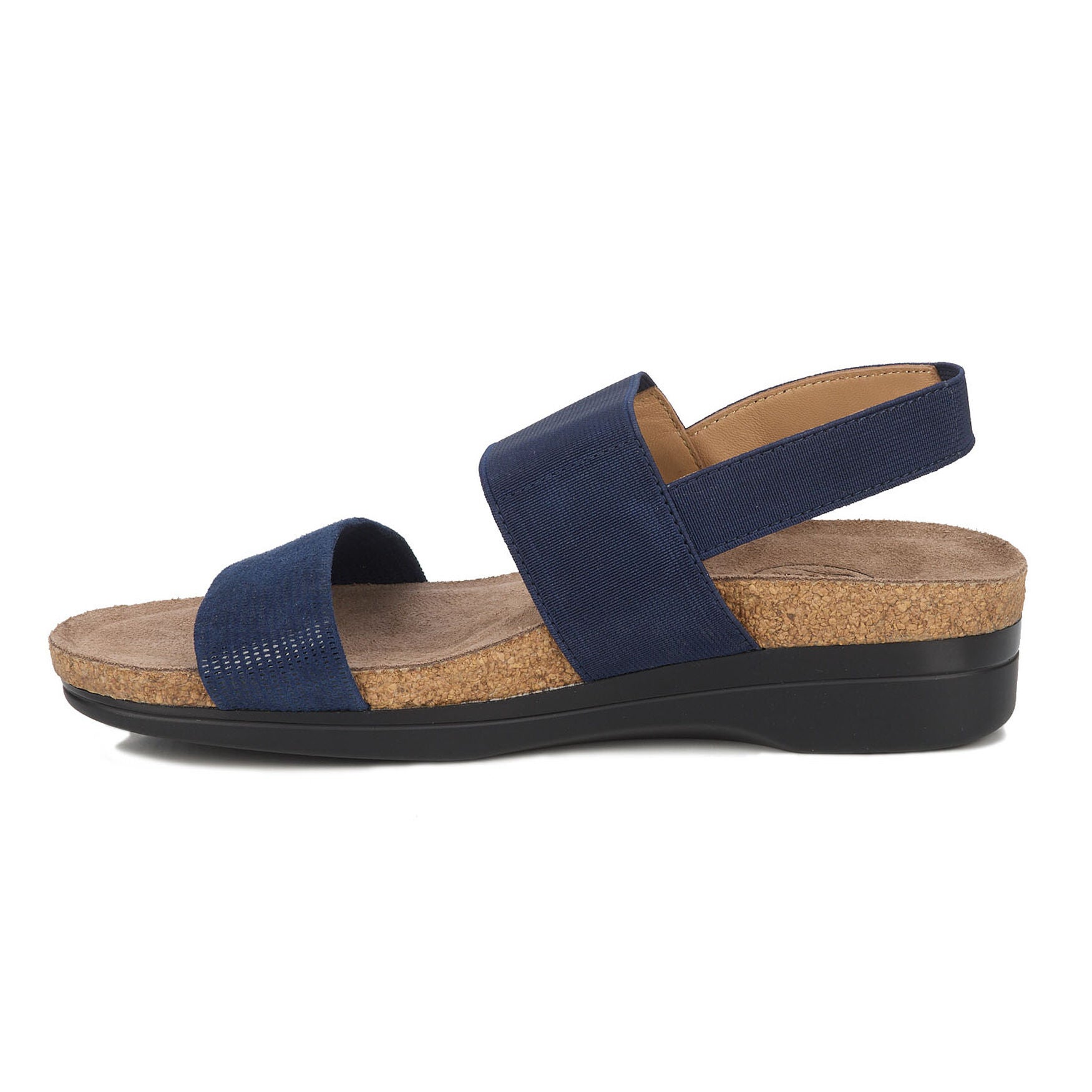 Maeve Stretch Strap Sandal, NAVY, alternate image number 4