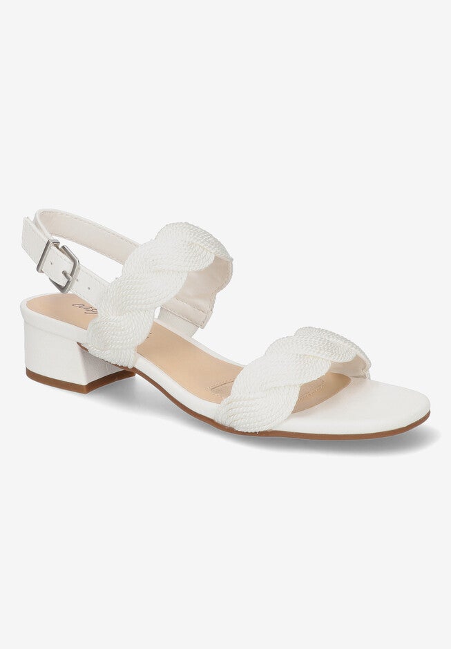 Charee Slingback Sandal, WHITE WOVEN, hi-res image number null
