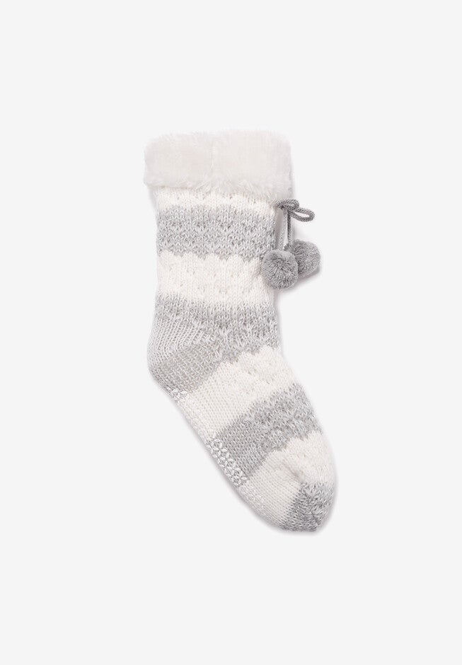 Textured Cabin Socks, GREY, hi-res image number null