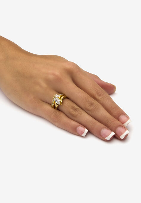Gold-Plated Bridal Ring Set, , alternate image number null