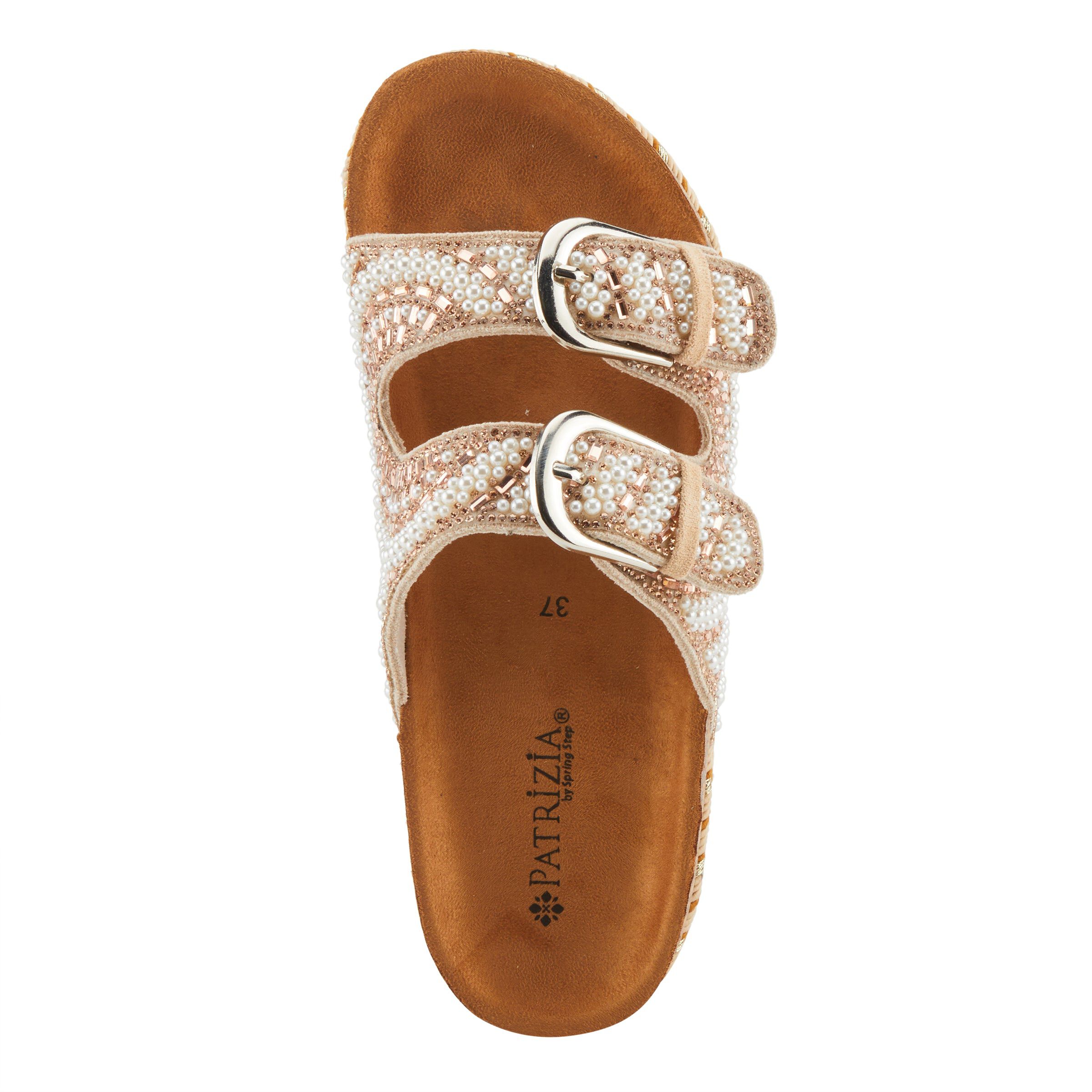 Pearline Slides Sandal, ROSE GOLD, alternate image number 3