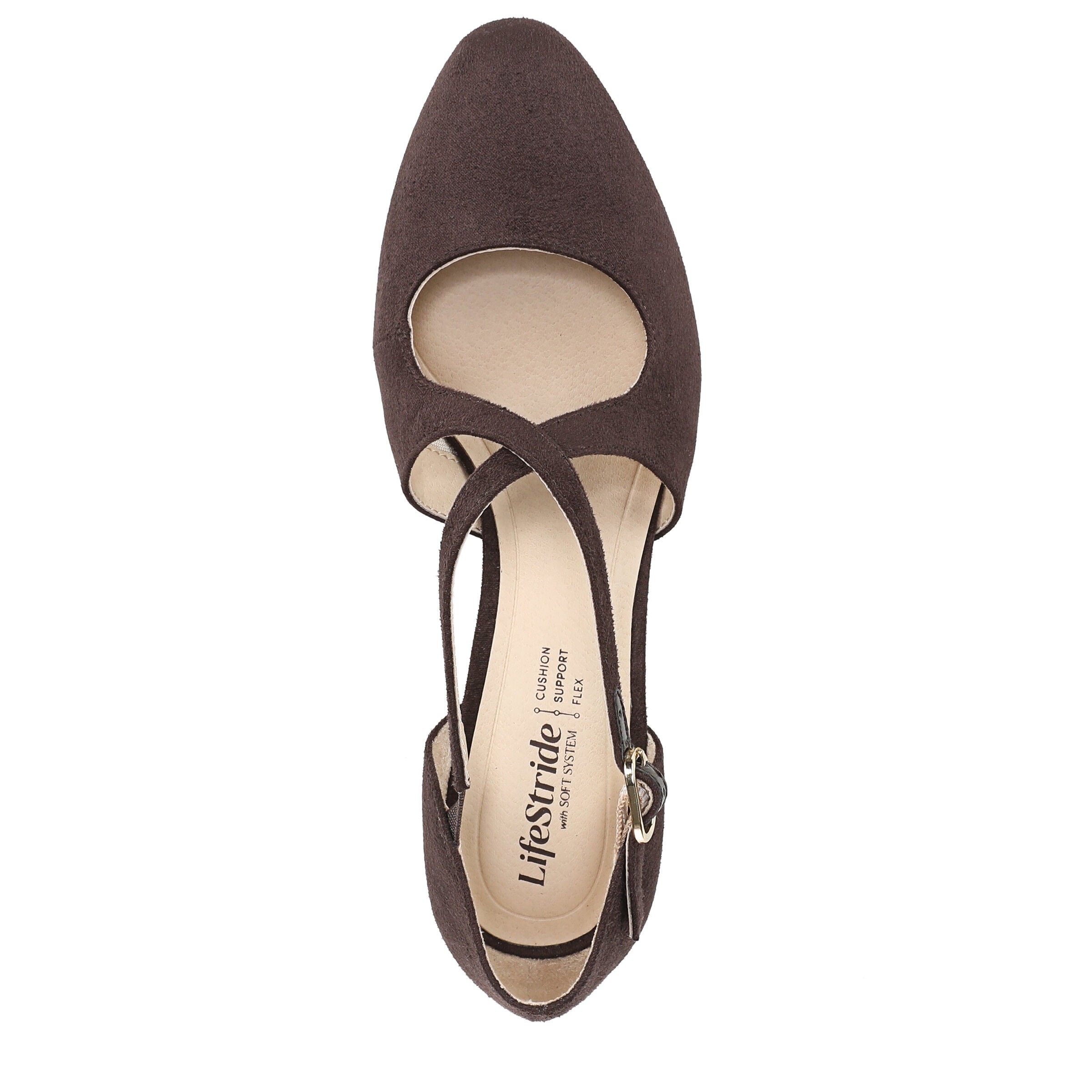Tracy Strappy Pump, DARK CHOCOLATE, alternate image number 6