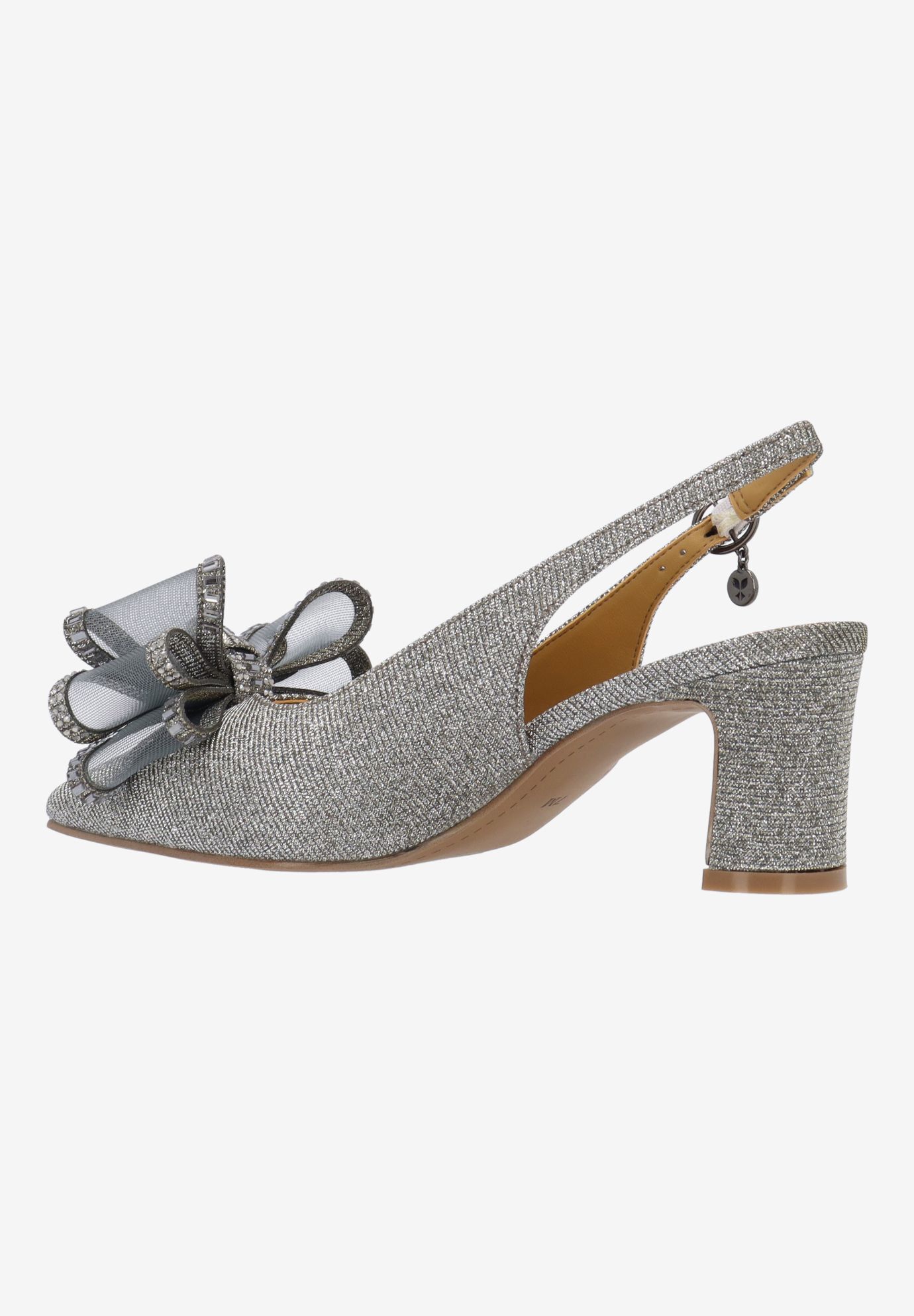 Kalindra Slingback Pump, PEWTER, alternate image number 5