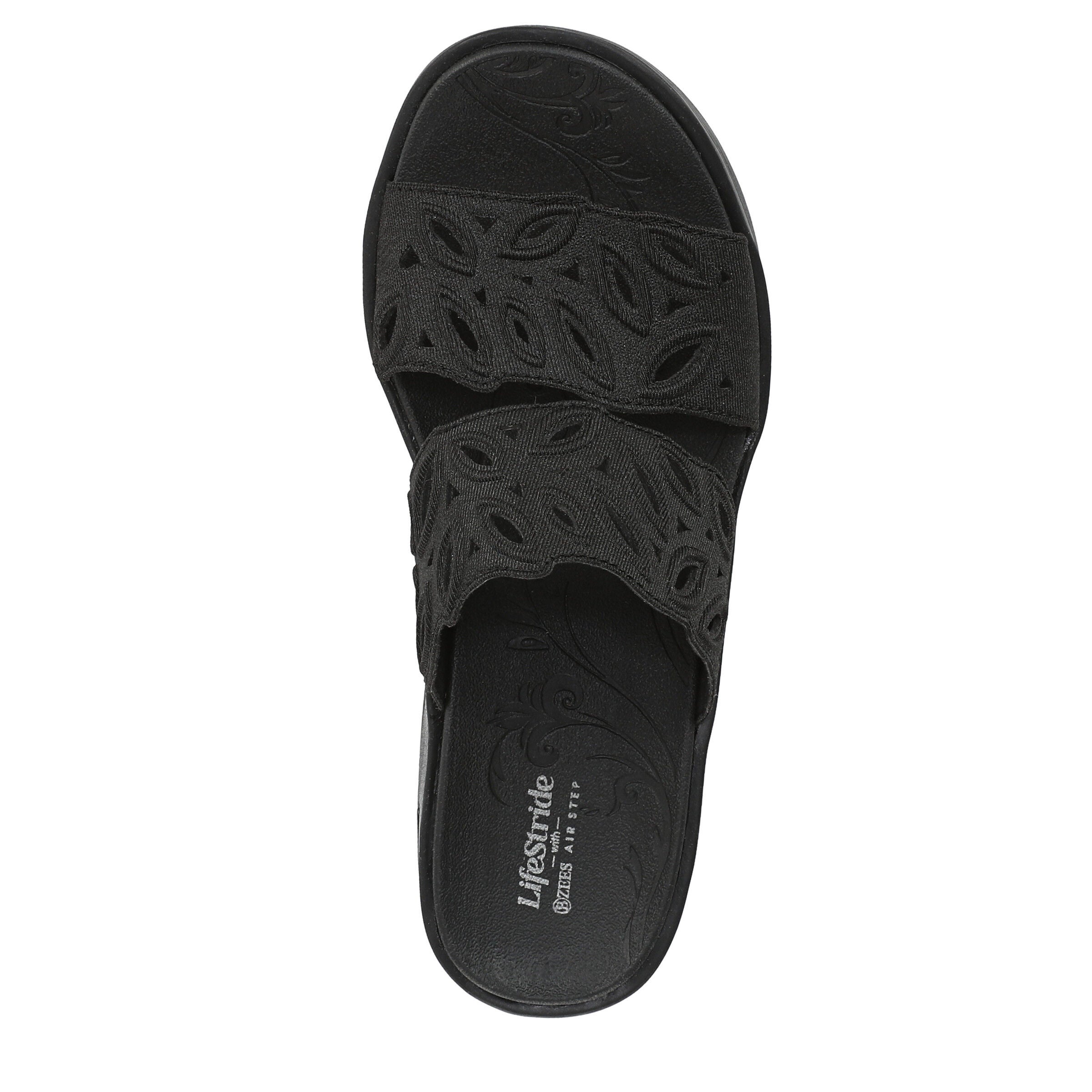 Delight Slip-On Comfort Sandal, BLACK FABRIC, alternate image number 6