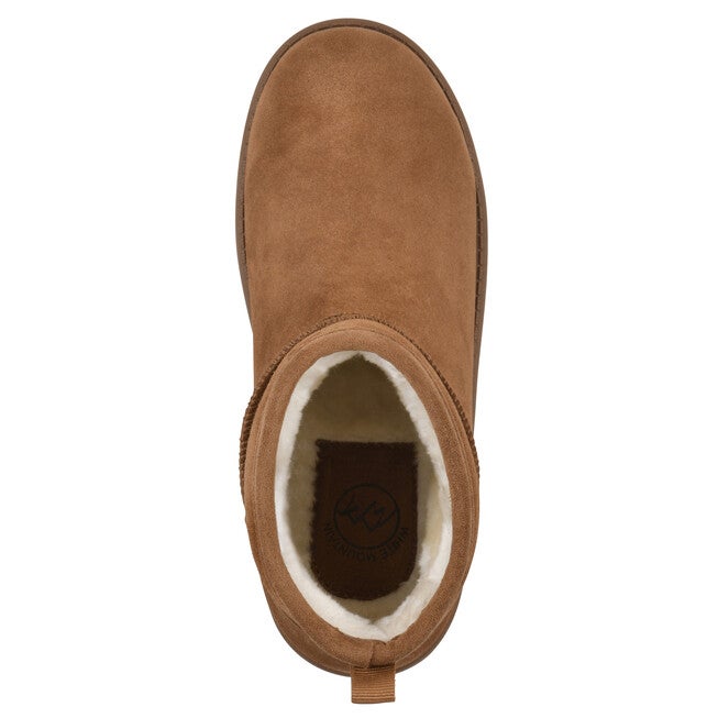 Inspo Faux Fur Leather Bootie, WHISKEY SUEDE, alternate image number null