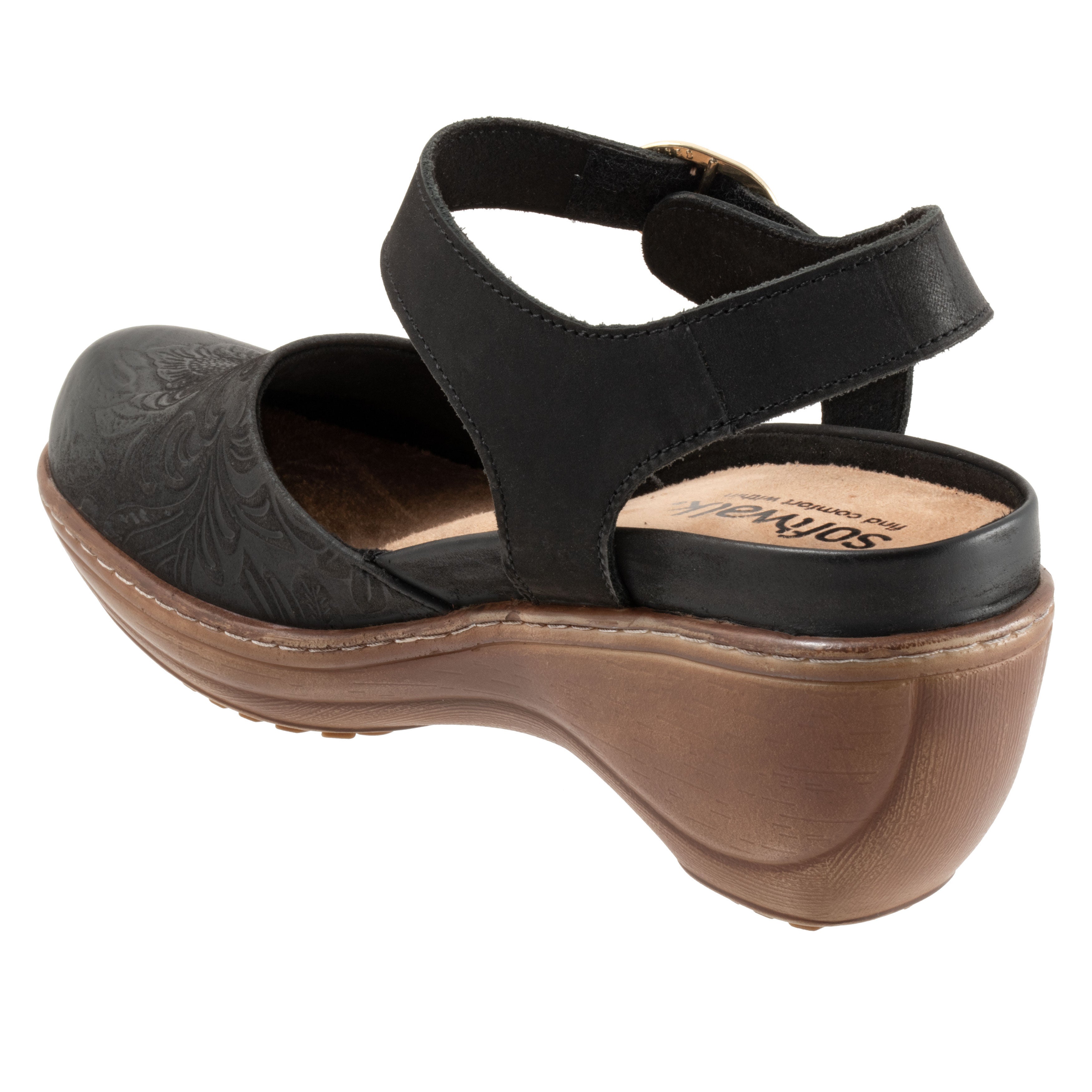 Mabelle Tooling Clog, BLACK NUBUCK, on-hover image number 1
