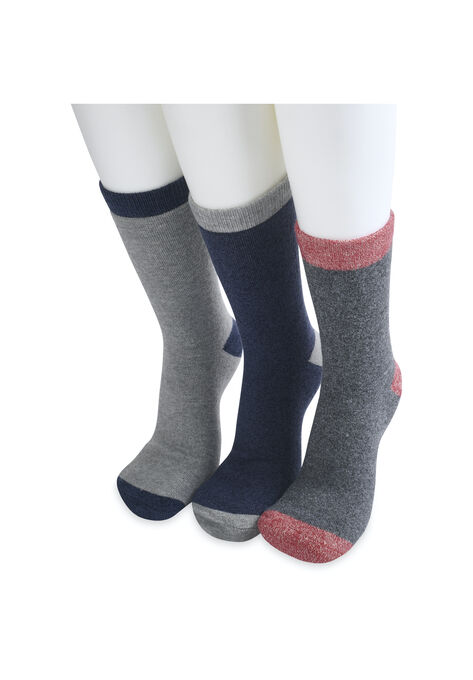 3 Pack Super Soft Midweight Cushioned Thermal Socks, , on-hover image number null