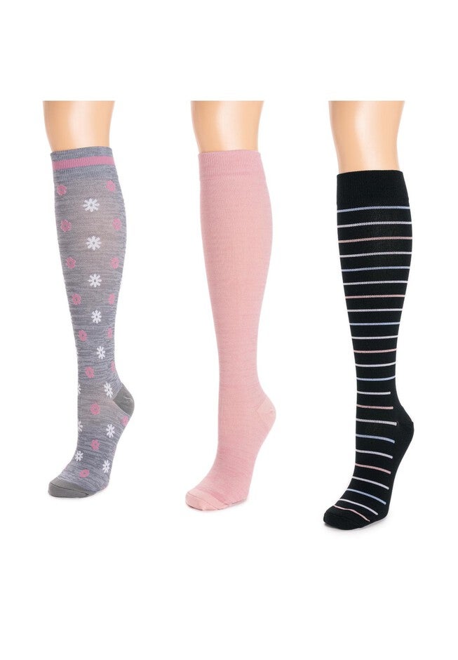 3 Pair Pack Compression Socks, , on-hover image number null