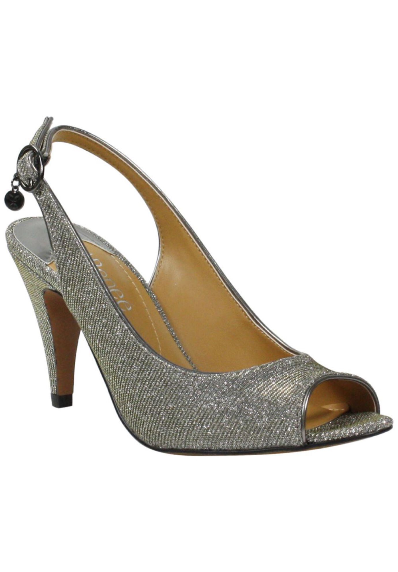 Gervasi Pumps And Slings , PEWTER DANCE GLITTER, hi-res image number 0