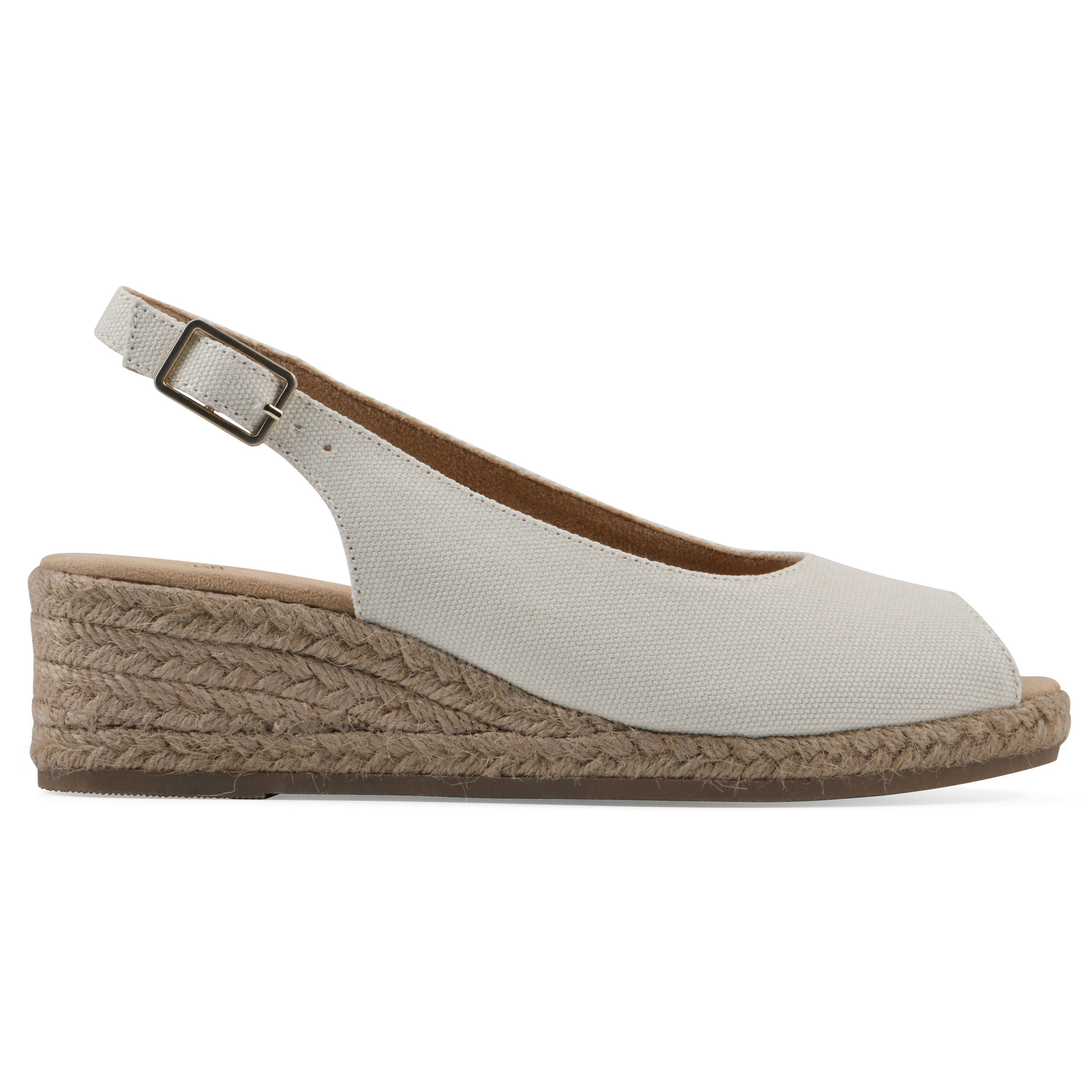 Maize Espadrille Wedge Sandal, NATURAL FABRIC, alternate image number 2