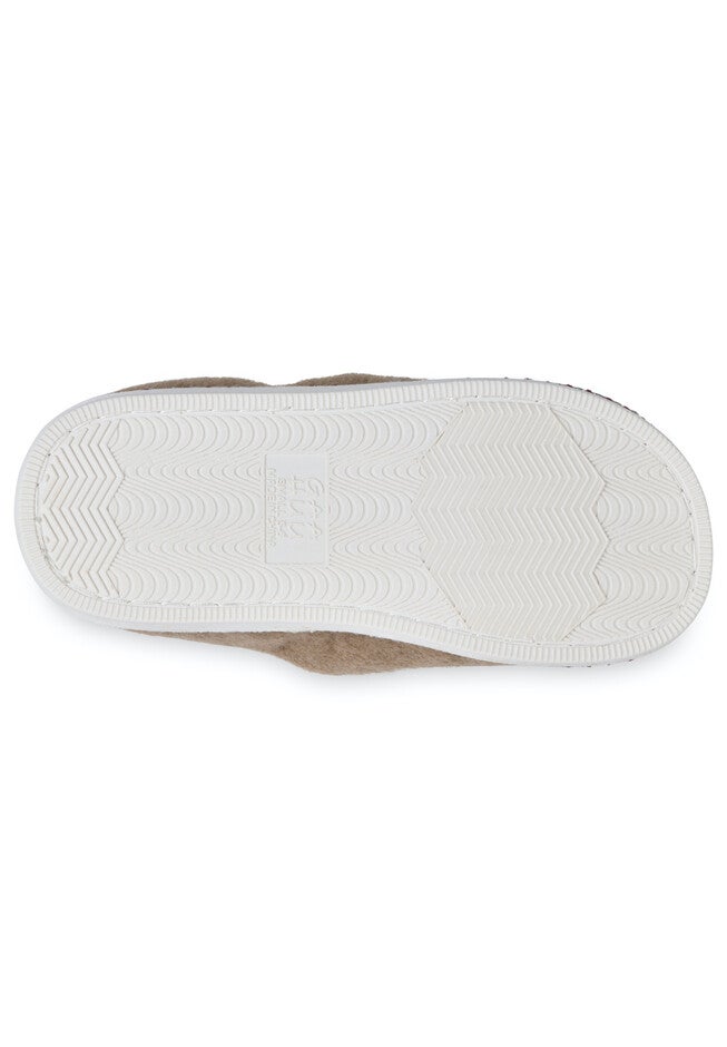 Faux Wool Felted Clog Slippers, , alternate image number null