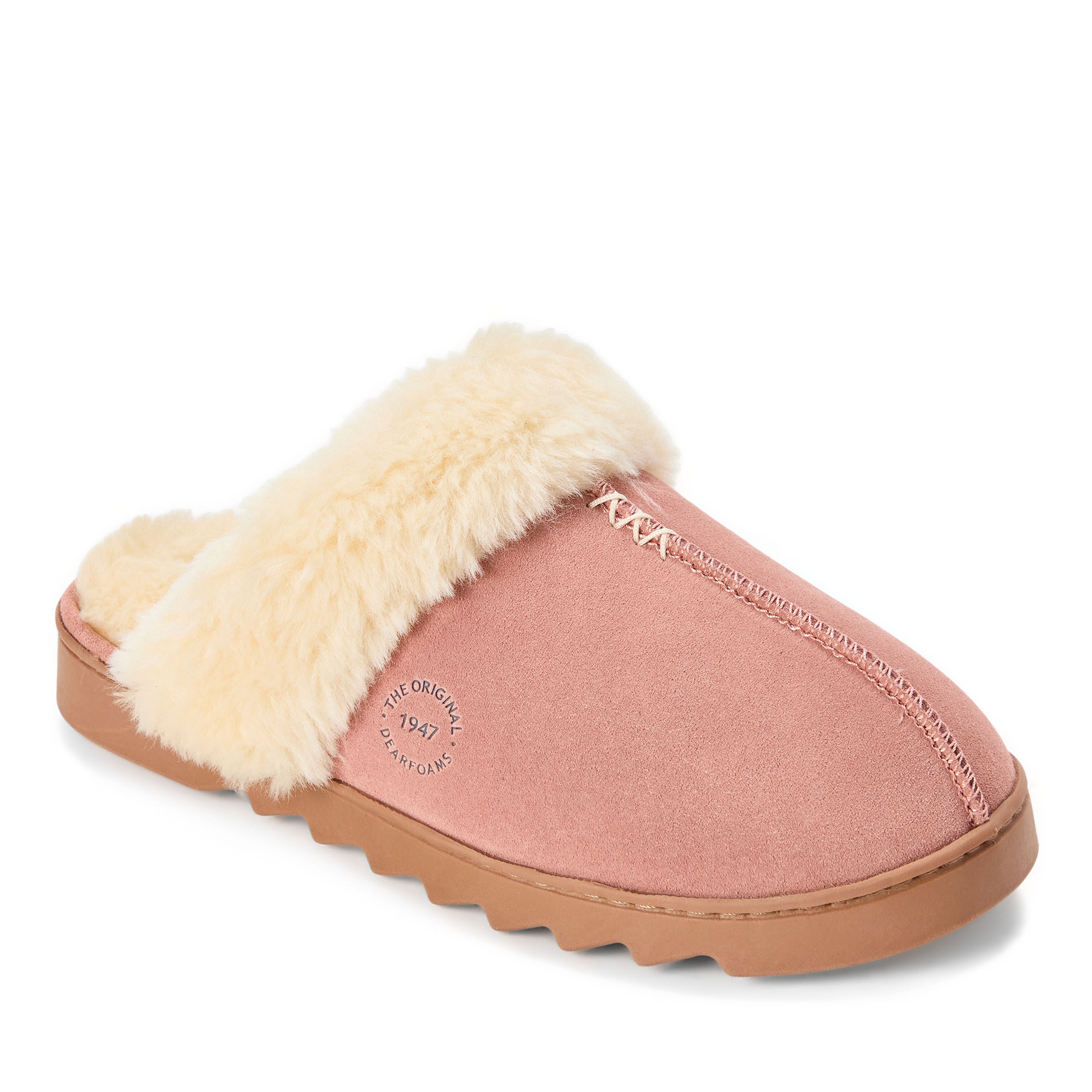 Helena Genuine Suede Scuff, DUSTY PINK, hi-res image number 0