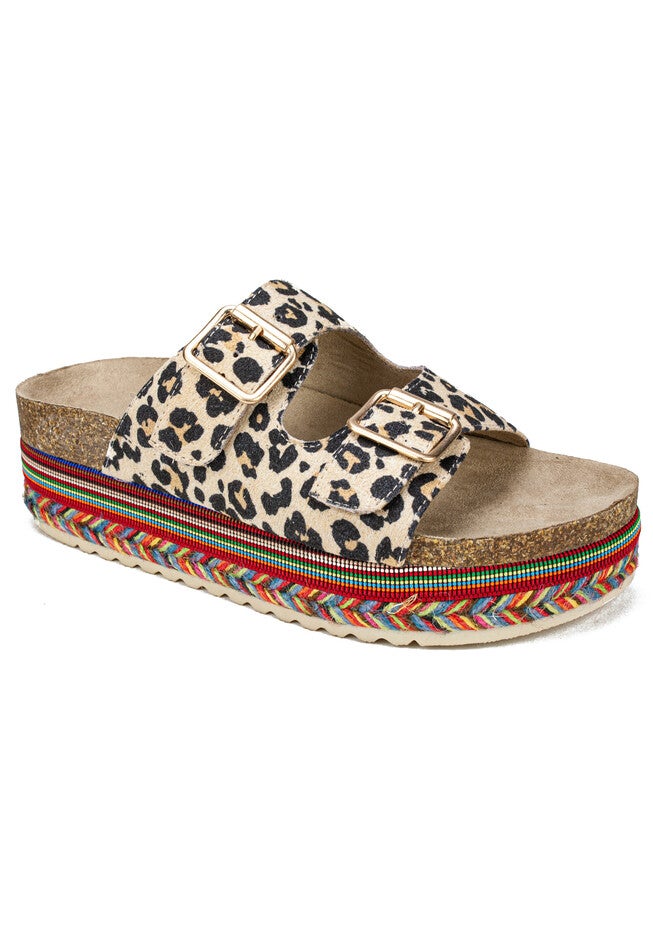 Beverlyn Footbed Sandal, NATURAL LEOPARD, hi-res image number null