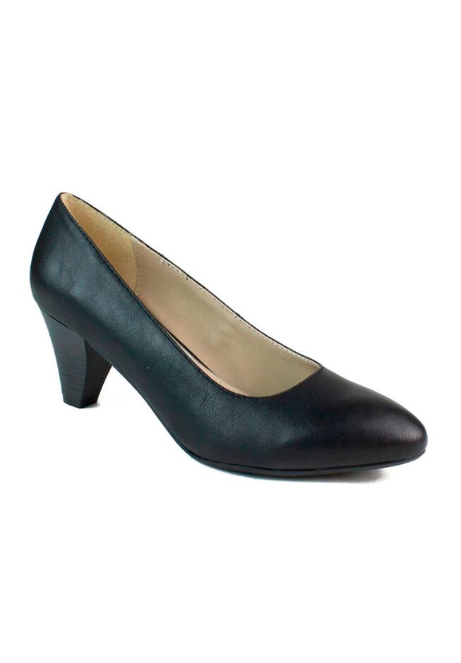 Stanford Pump by Rialto, BLACK BURNISHED SMOOTH, hi-res image number null