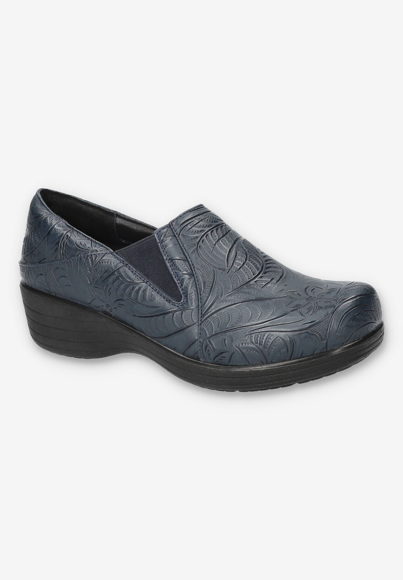 Domino Slip-Resistant Clog, NAVY TOOLED, hi-res image number 0