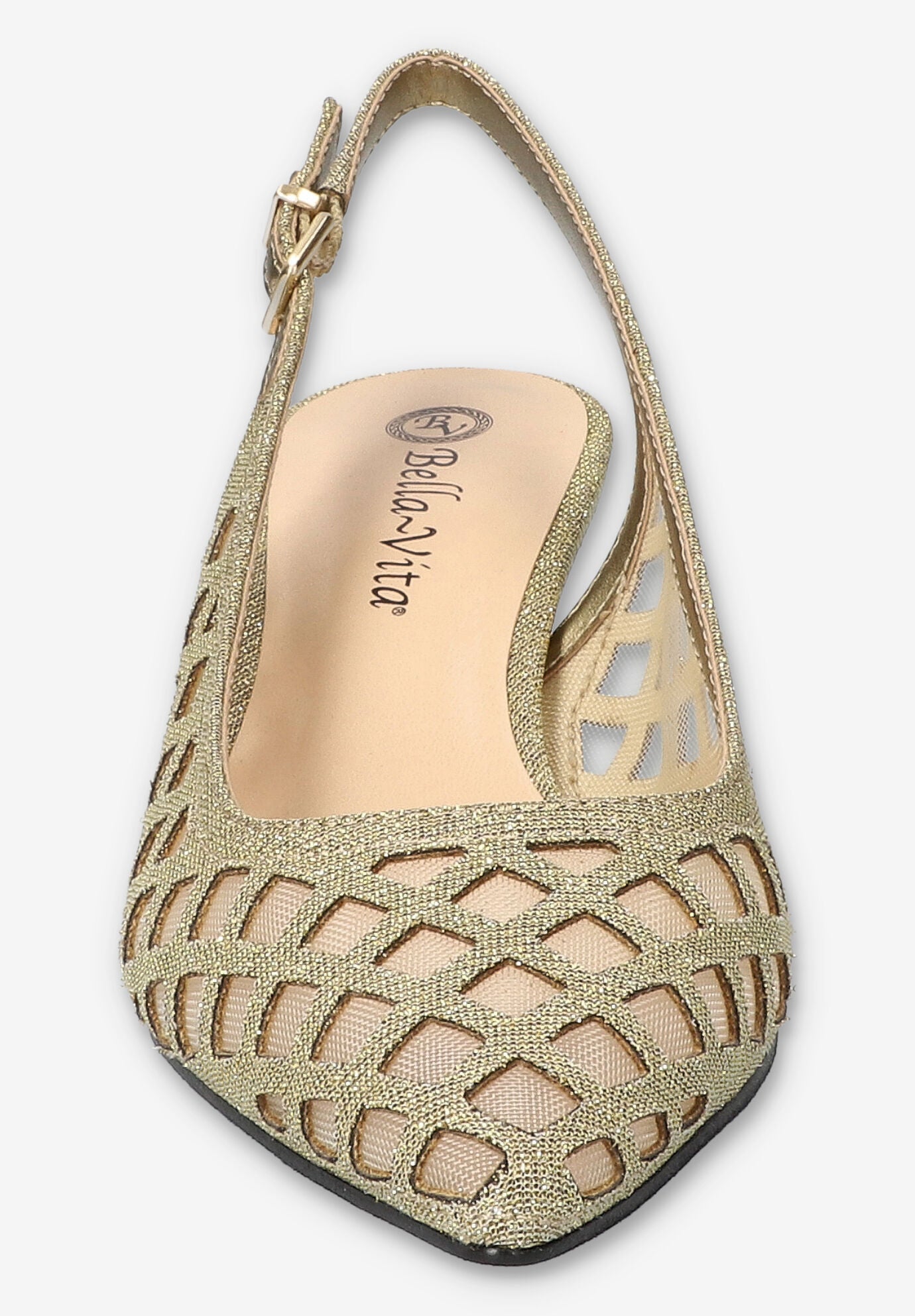 Noel Slingback Pump, GOLD GLITTER, alternate image number 3