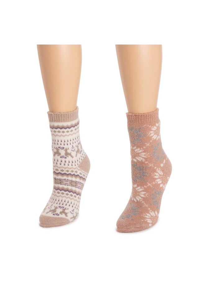 2 Pair Pack Crew Heat Retainer Socks, , alternate image number null