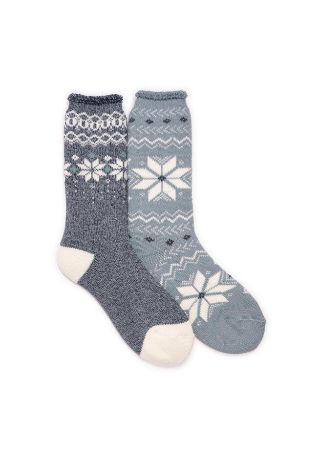 Tall Heat Retainers (2 Pair Pack) Socks, NAVY BLUE, hi-res image number 0