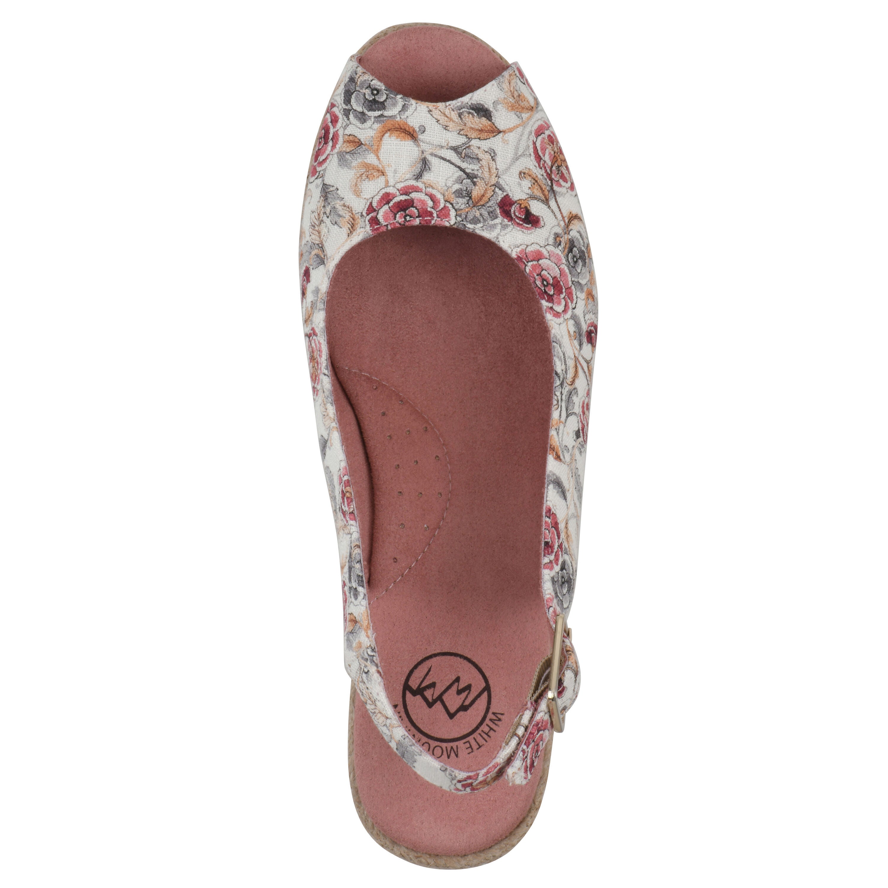 Maize Espadrille Wedge, BLUSH FLORAL FABRIC, alternate image number 4